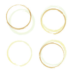 Image showing coffee rings four