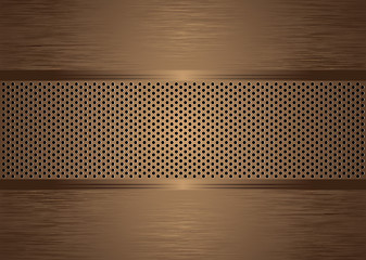 Image showing gratted bronze brushed