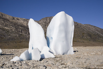 Image showing Iceberg pillars