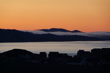 Image showing Orange tainted sky