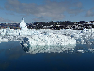 Image showing The sea at Ilulissat