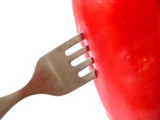 Image showing Fork in Pepper