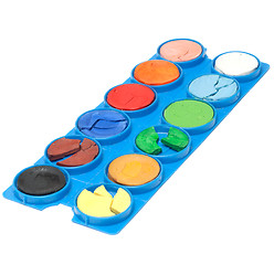 Image showing Plastic palette with watercolor