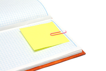 Image showing Note pad with plaid paper