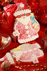 Image showing Gingerbread Santa Claus for Christmas