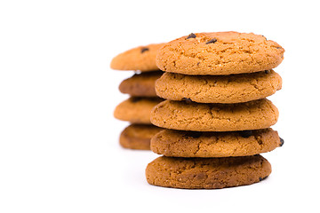 Image showing oatmeal chocolate chip cookies