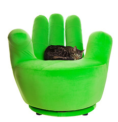 Image showing Green chair