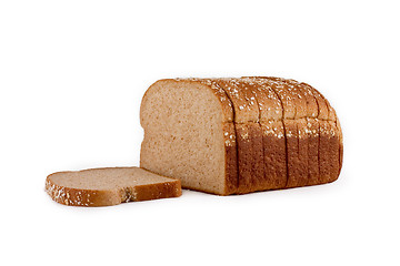 Image showing Isolated loaf of bread