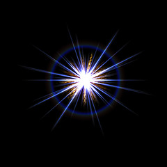 Image showing Lens Flare Star Burst