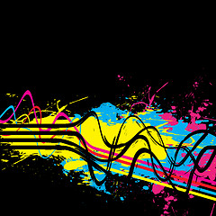 Image showing Squiggle Lines Splatter