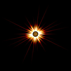 Image showing Solar Flare Star Burst