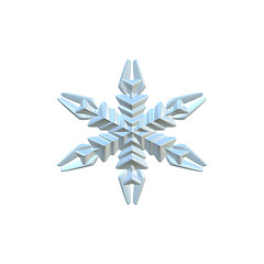 Image showing 3D Snowflake