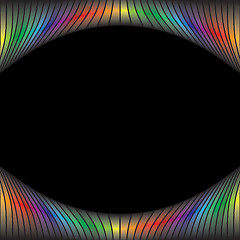 Image showing Rainbow Circles Border