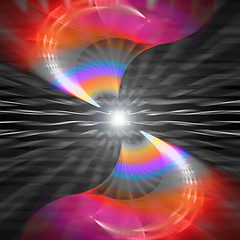 Image showing Rainbow Fractal Twirl