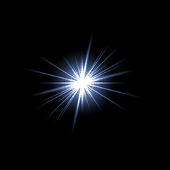 Image showing Lens Flare Star Burst
