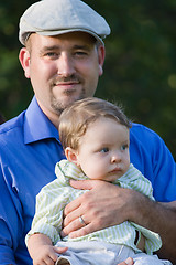 Image showing Proud Young Dad