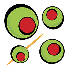 Image showing Green Olives