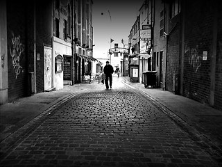 Image showing a street in leeds city,england