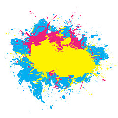 Image showing Colorful Splattered Paint 