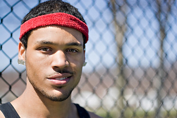 Image showing Basketball Player Portrait