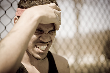 Image showing Frustrated Athlete