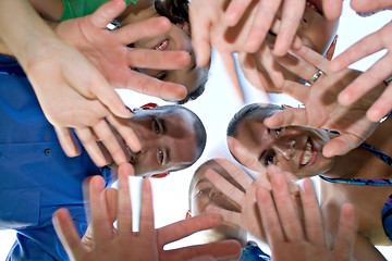 Image showing Family Waving