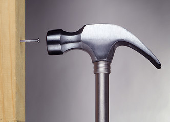 Image showing hammer and nail