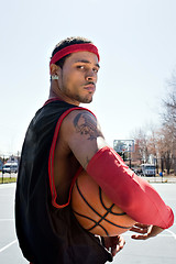 Image showing Confident Basketball Player