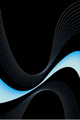 Image showing Abstract Blue Swirls