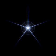 Image showing Lens Flare Star Burst