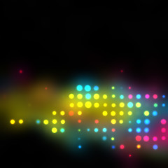 Image showing Glowing Halftone Dots Texture