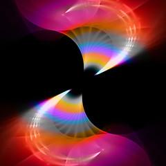 Image showing Rainbow Fractal Twirl