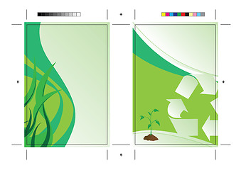 Image showing Going Green Postcard Template