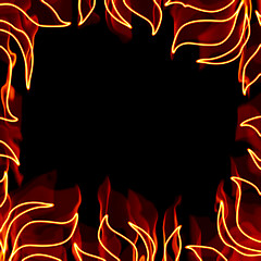 Image showing Fiery Frame