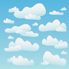 Image showing Fluffy Blue Clouds 