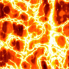 Image showing Hot Fiery Lava