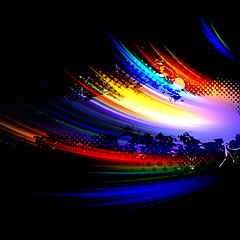 Image showing Rainbow Splatter Layout