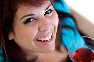 Image showing Happy Wine Taster