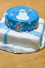 Image showing Snowman Cake