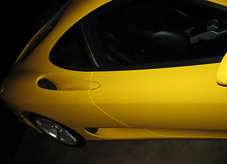 Image showing yellow sports car