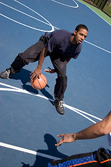 Image showing Guys Playing Basketball