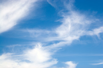 Image showing Whispy Blue Clouds