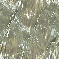Image showing Wrinkled Tinfoil Texture