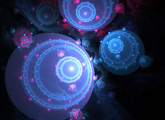 Image showing Funky Fractal Orbs