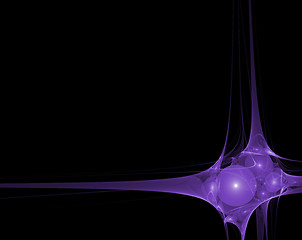 Image showing Purple Abstract Star