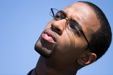 Image showing Contemplative Young Man