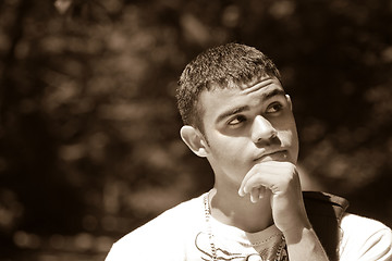 Image showing Man In Deep Thought