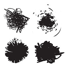 Image showing Grunge Splatter Paint Splotches