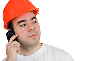 Image showing Isolated Construction Worker