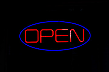 Image showing Neon OPEN Sign